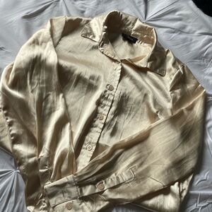 Silk button up